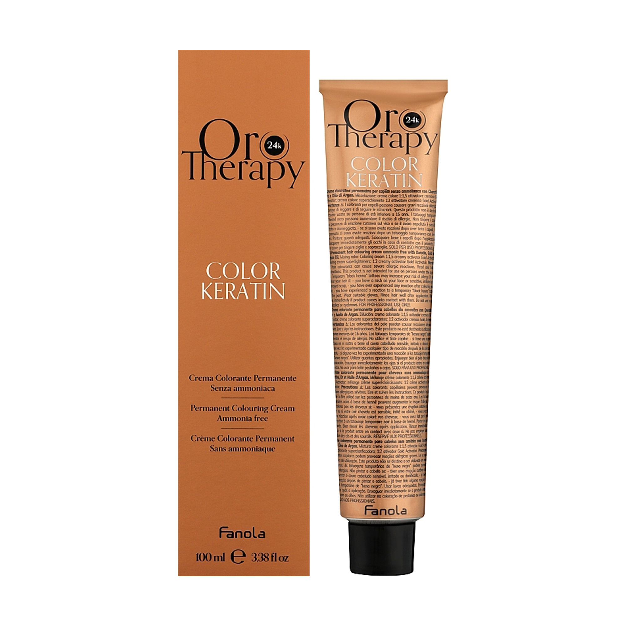 Безаміачна крем-фарба для волосся Fanola Oro Therapy Color Keratin Oro Puro 11.7 Superlight Platinum Blonde Iris, 100 мл